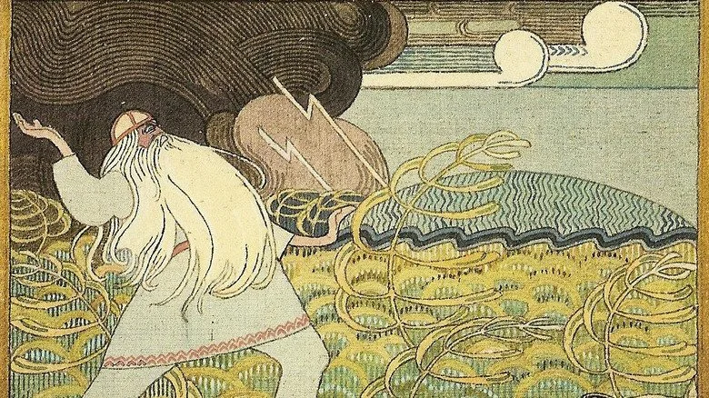 Väinämöinen faisant de la magie