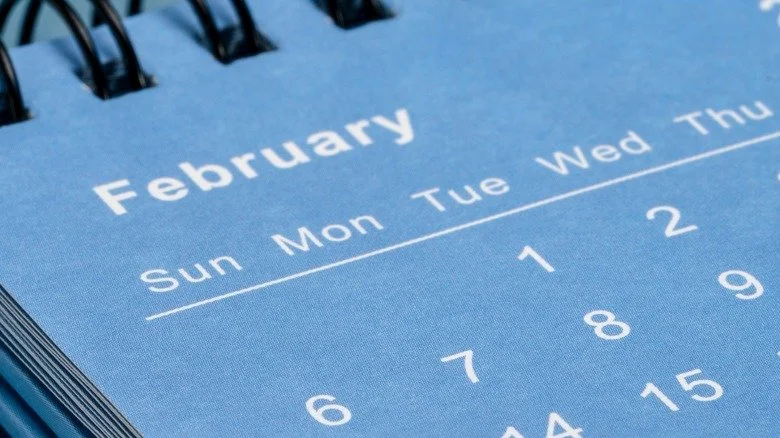 Calendrier de Février