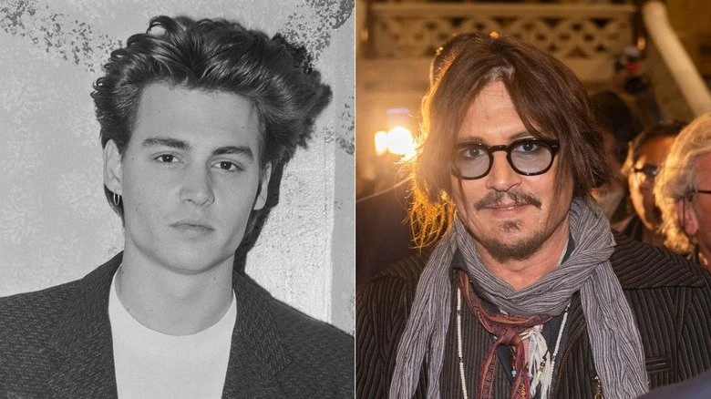 Johnny Depp alors et maintenant