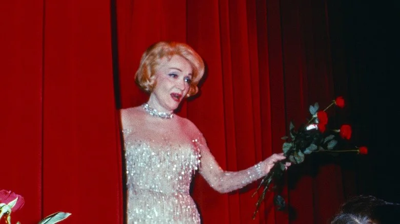 Marlene Dietrich performing in France