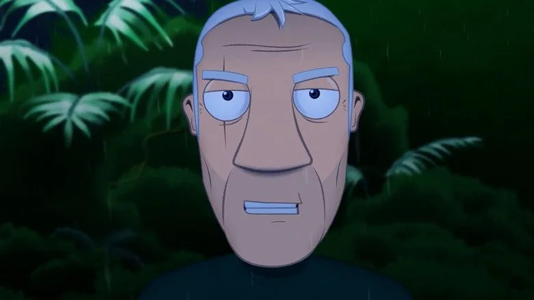 Leslie Nielsen en studio