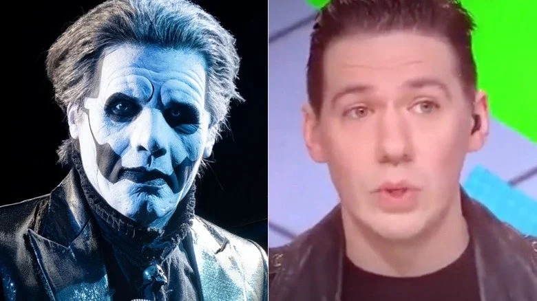 Tobias Forge de Ghost sur scène et sans maquillage