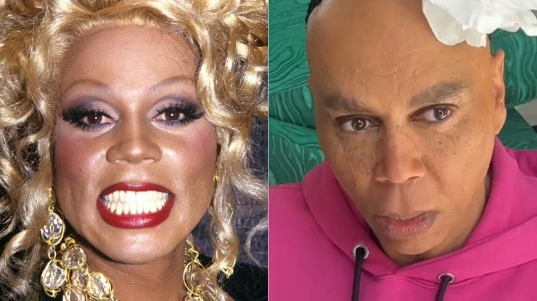 RuPaul avec et sans maquillage