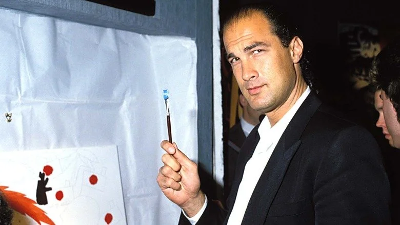 Steven Seagal painting