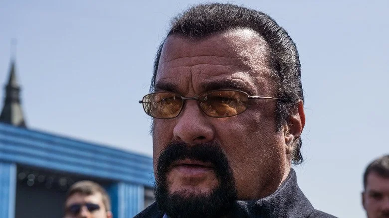 Steven Seagal wearing sunglasses