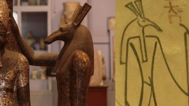 Dessin sculpté de Set