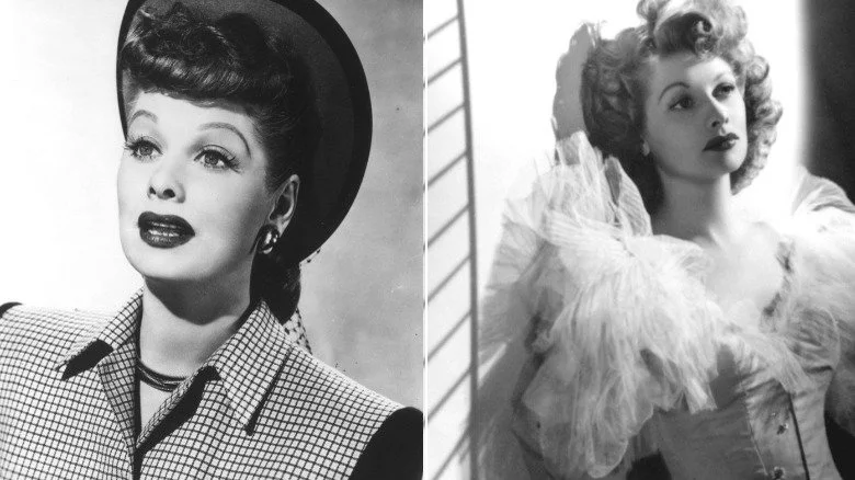 Lucille Ball en noir et blanc