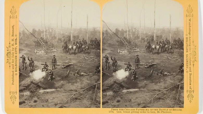 Représentation artistique des combats dans le Hornet's Nest