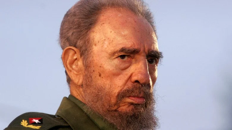 Fidel Castro avec une expression mécontente