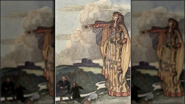 Macha maudissant les hommes d'Ulster