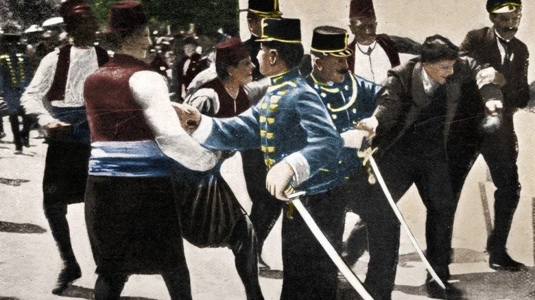 L'arrestation de l'assassin de François Ferdinand