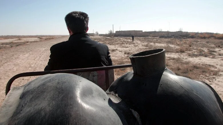 Water being collected