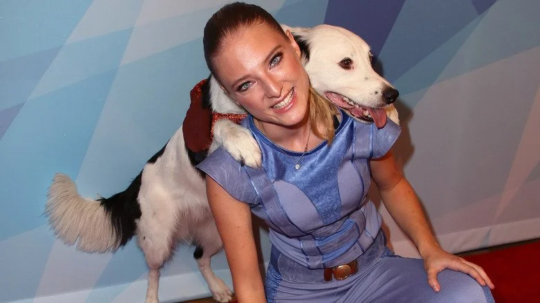 Sara Carson et son chien Hero lors des auditions de la saison 12 de America's Got Talent