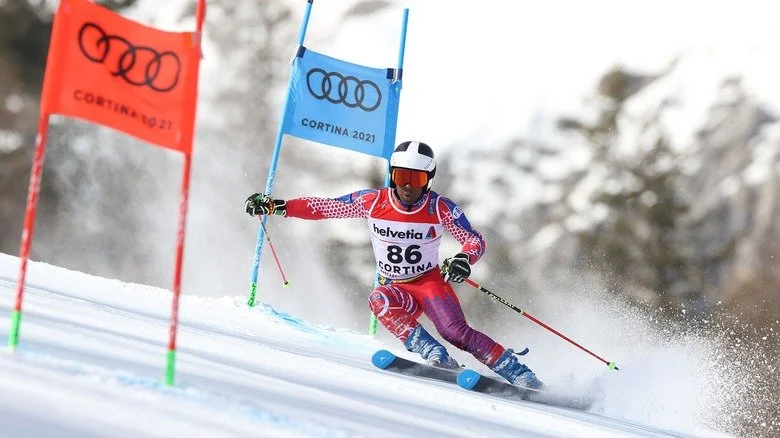 Richardson Viano en compétition de ski