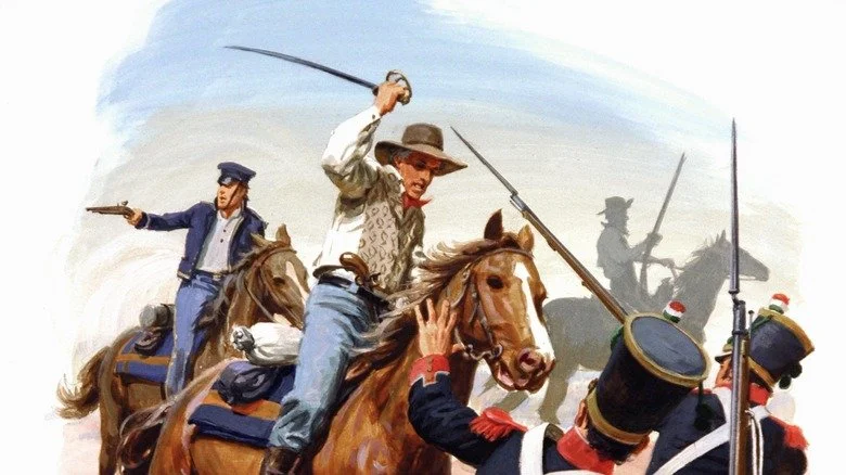 Scène de la bataille de San Jacinto