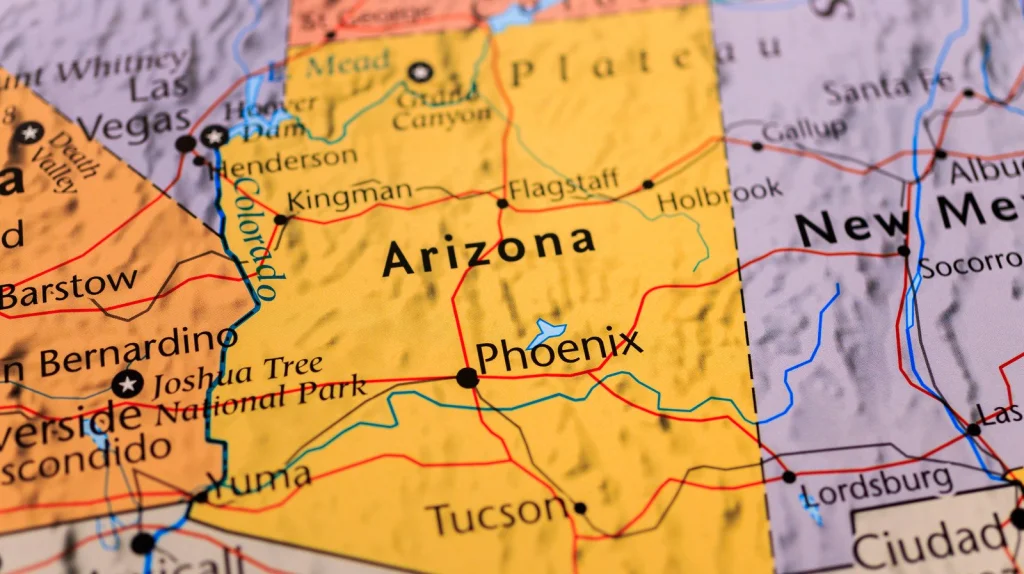 Comment la forme de l'Arizona a été décidée
