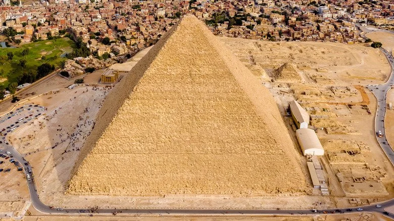 Grande Pyramide vue du ciel