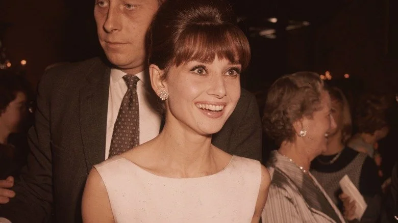 Audrey Hepburn delighted