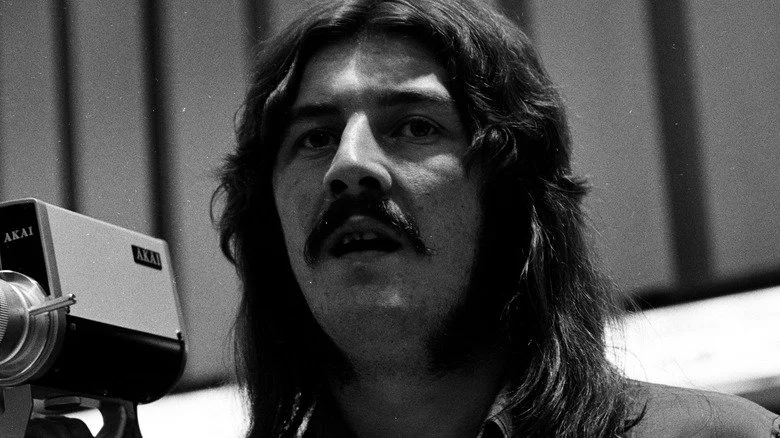 John Bonham next to camera