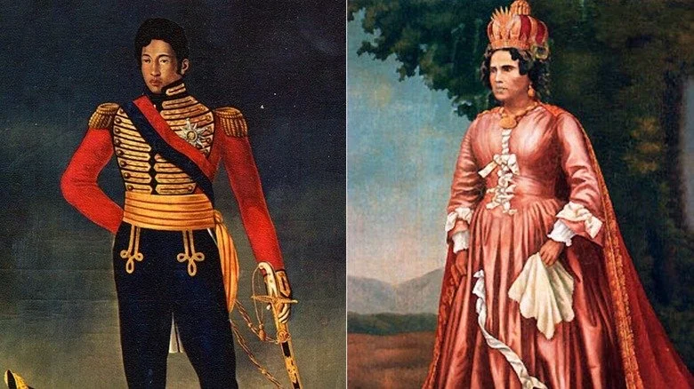 Portraits de Radama I et Ranavalona I