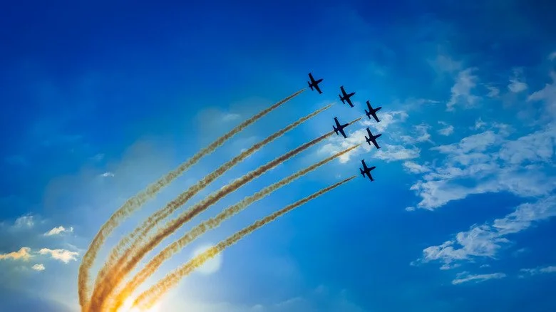 avions lors d'un spectacle aérien