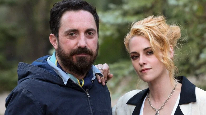 Pablo Larrain et Kristen Stewart lors d'un événement presse