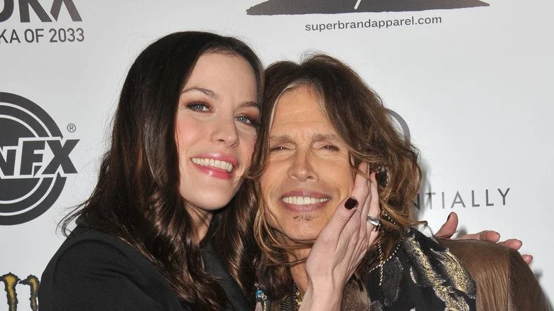 Steven Tyler et Liv Tyler souriants