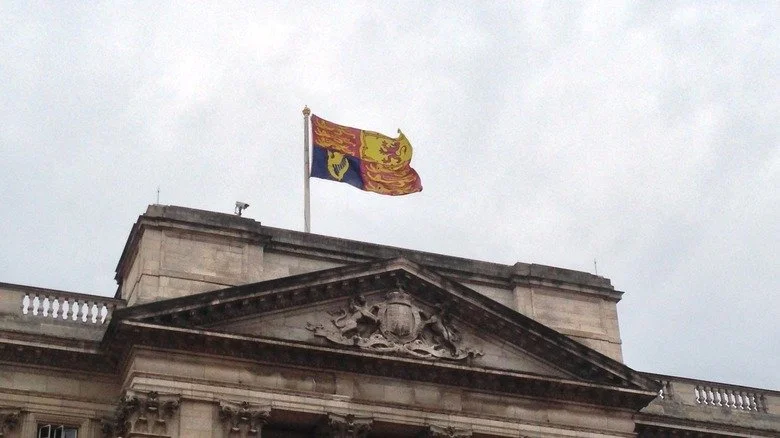 Royal Standard flying over Buckingham Palace