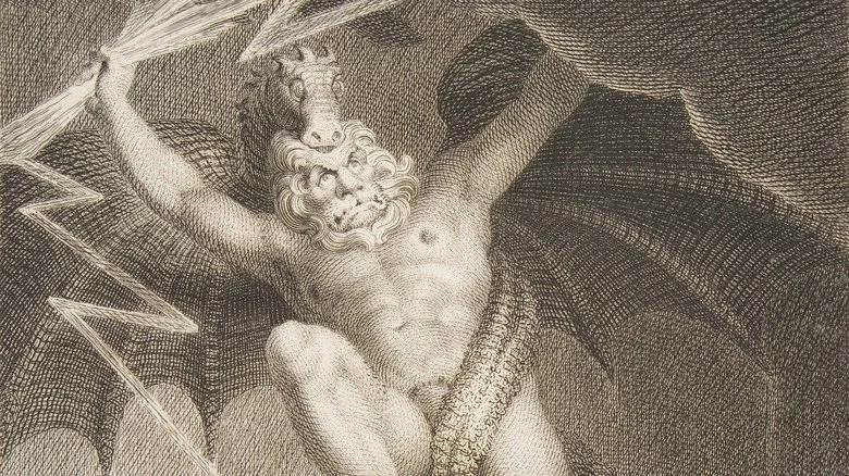 Zeus combattant Typhon