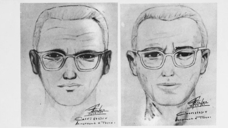 Affiche de recherche avec une esquisse composite du tueur du Zodiaque.