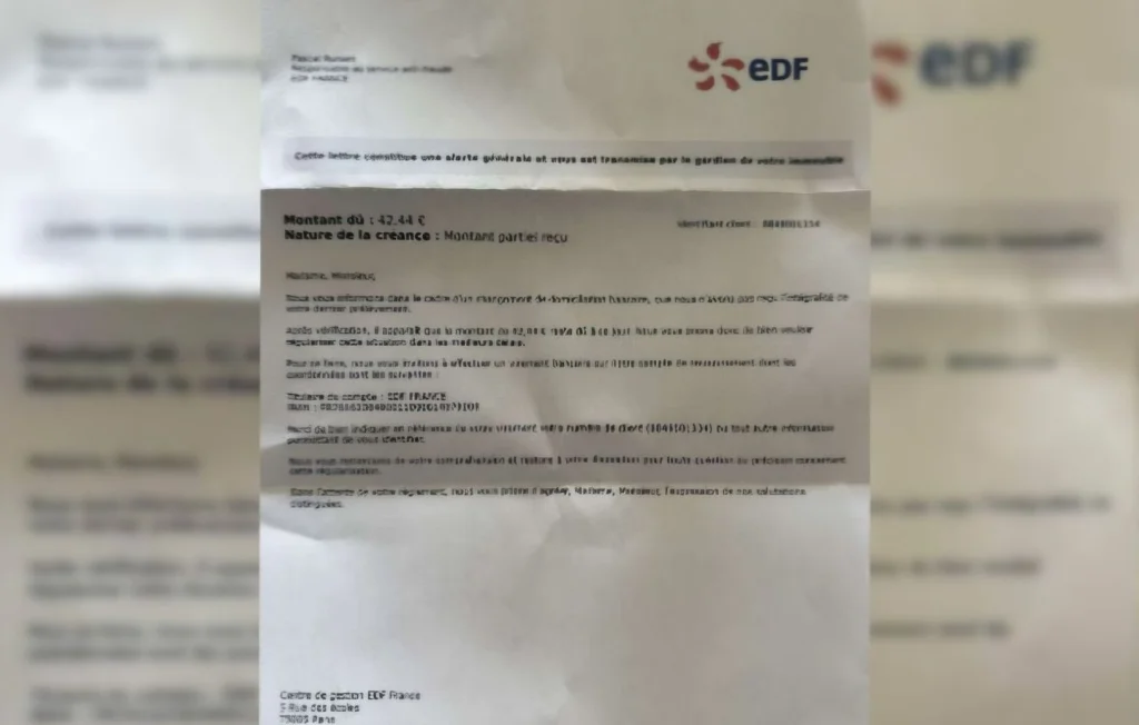 Alerte : Arnaque par faux courriers EDF en Corse-du-Sud