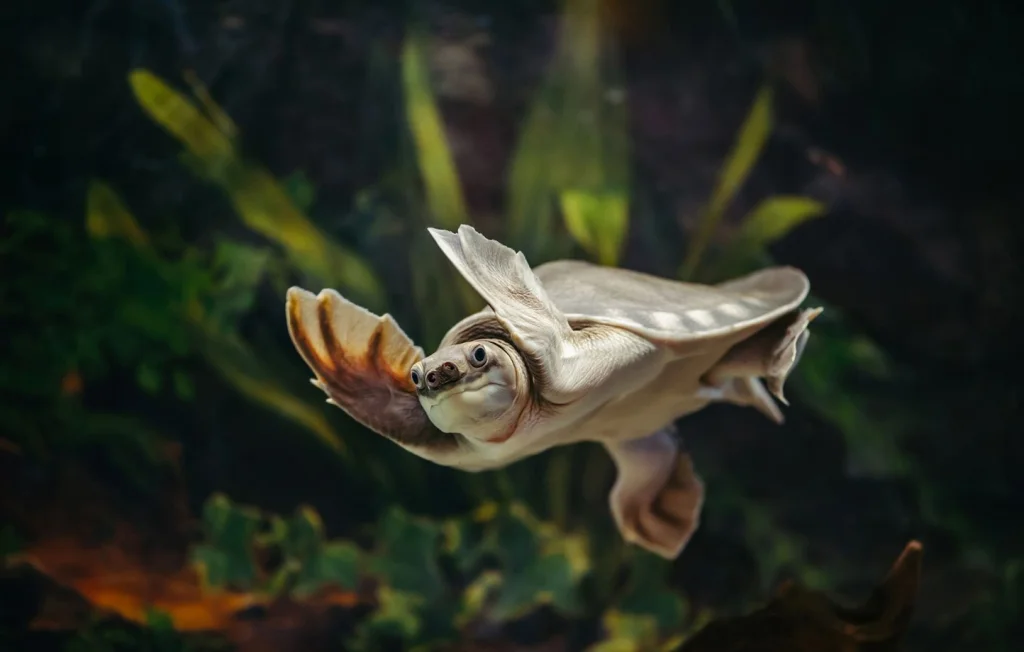 Découvrez la tortue au nez de cochon, un reptile étonnant