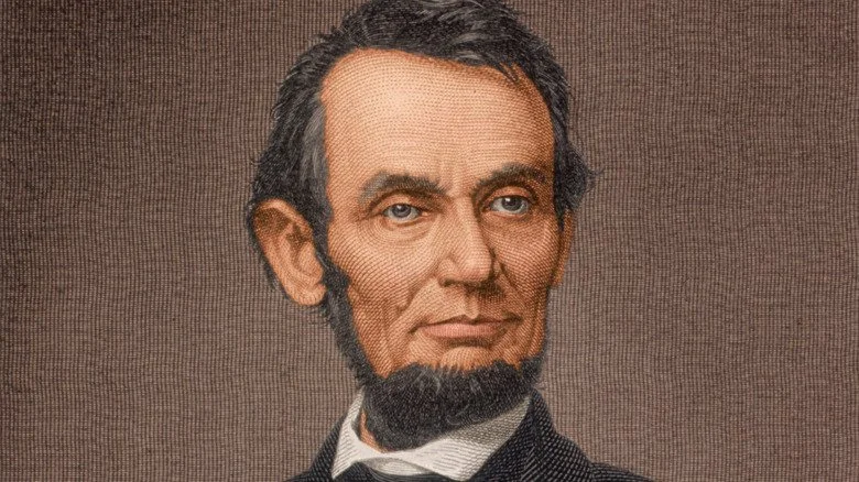 Portrait peint d'Abraham Lincoln, président