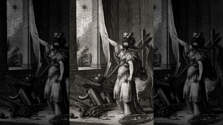 Athena transforme Arachne en araignée