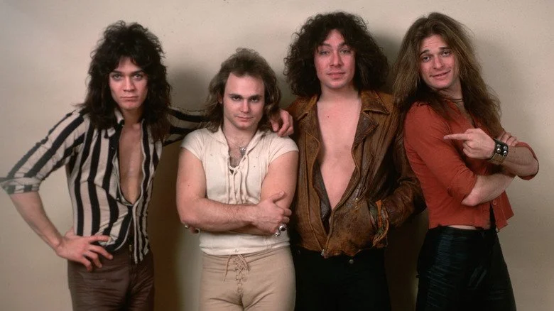 David Lee Roth en 1970, aux côtés des membres de Van Halen