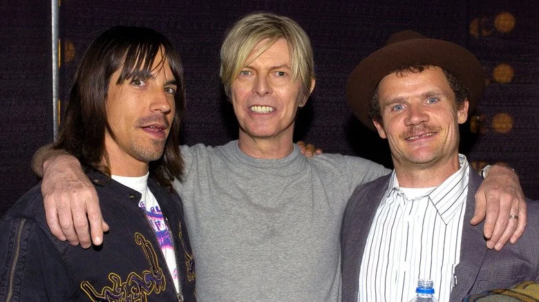 David Bowie avec Anthony Kiedis et Flea