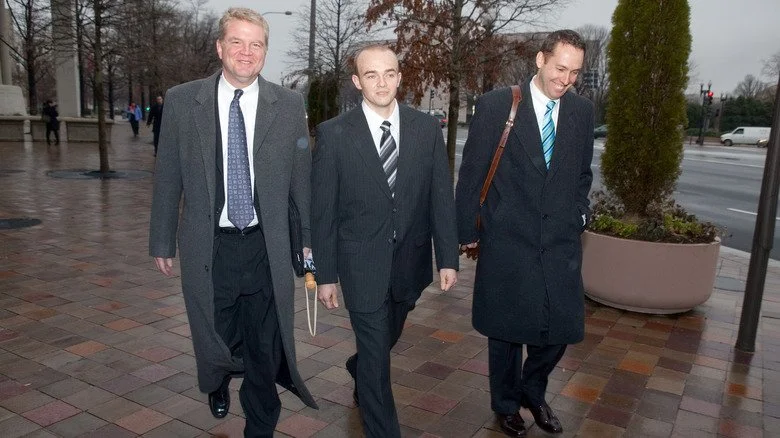 Avocats avec un garde de Blackwater