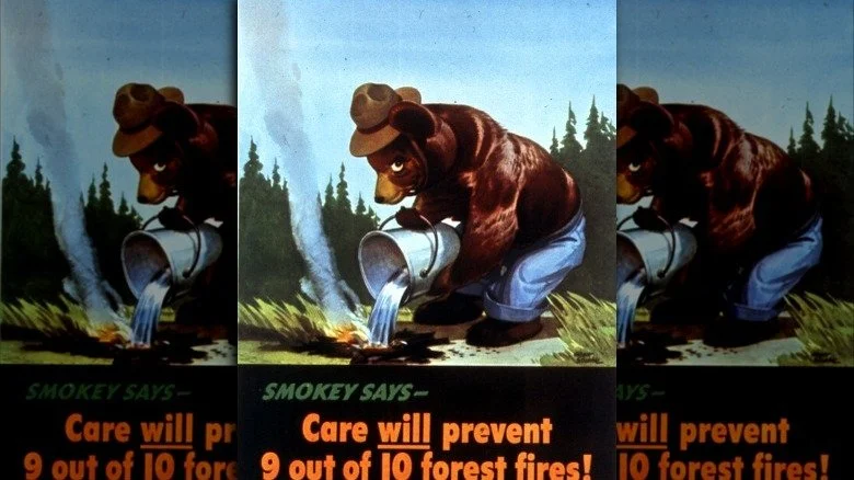 première peinture de Smokey Bear par Albert Staehle