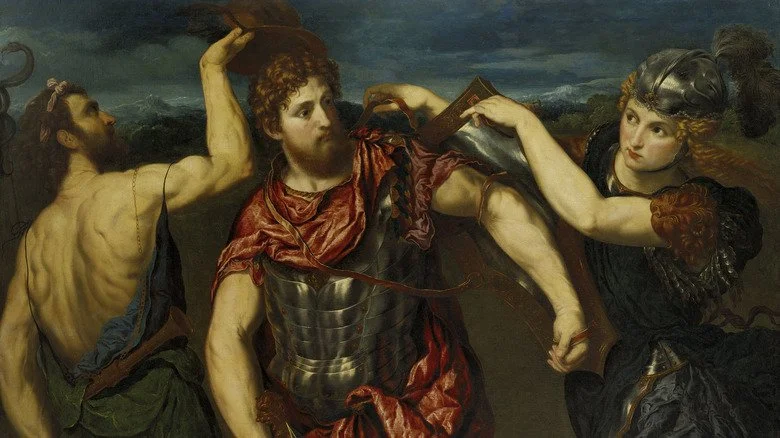 Perseus armé par Hermès et Athéna