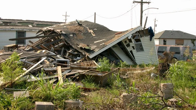 Maison après l'ouragan Katrina