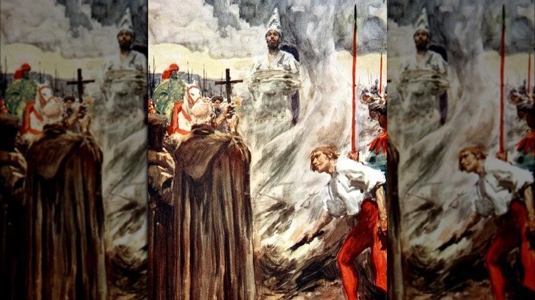 Jan Hus brûlé sur le bûcher