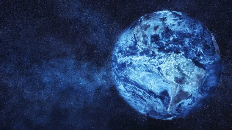 Planète Terre glacée