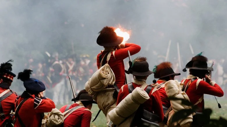 Reconstitutions de soldats britanniques en action
