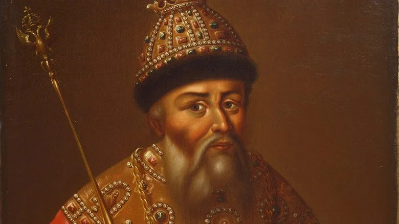 Portrait d'Ivan le Terrible avec couronne et sceptre