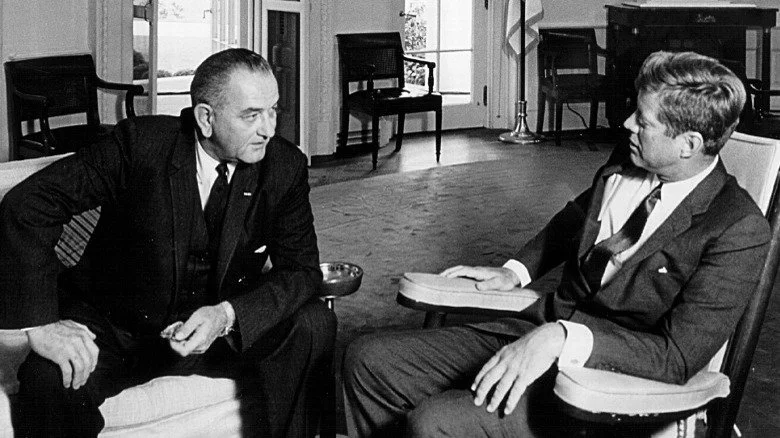John F. Kennedy avec Lyndon B. Johnson