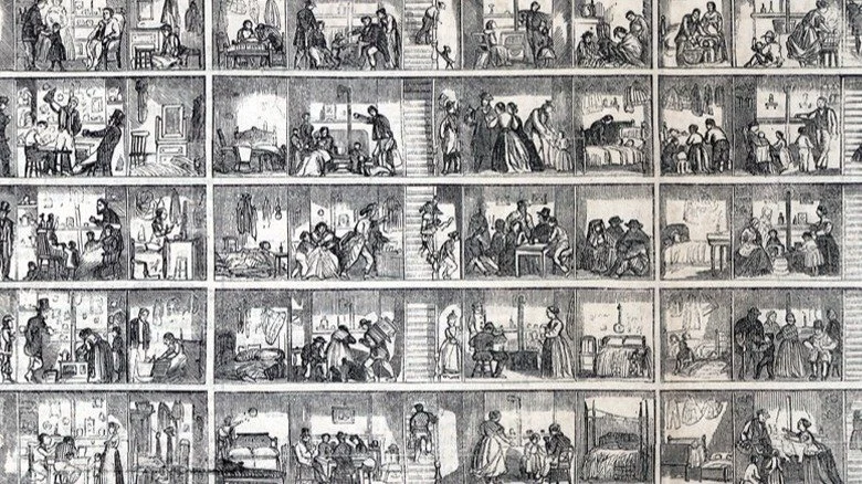 illustration d'un immeuble de rapport