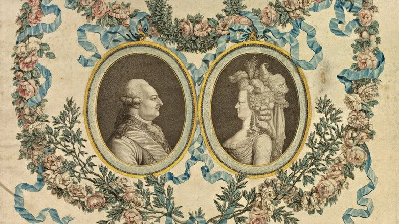 illustration de Louis XVI et Marie Antoinette