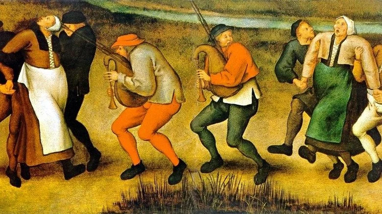 peinture illustrant la choreomanie