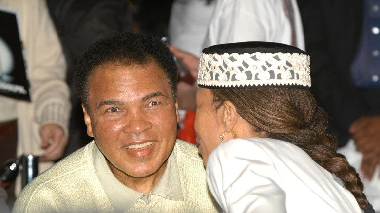 Muhammad Ali avec la fille de Malcolm X