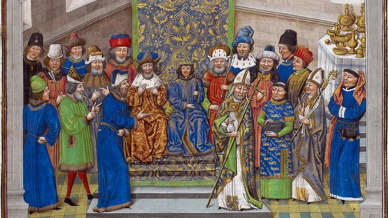 Richard II après son couronnement en tant qu'enfant